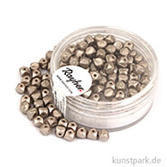 Antique Rocailles - 4 mm - 120 Stück Dose | Taupe