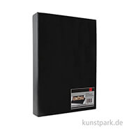 Aufbewahrungsbox aus schwarzer glänzender Pappe 23,5 x 33 cm
