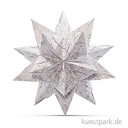 Bascetta-Stern Bastelset - Weiß-Winterornament Kupfer, 90g 20 x 20 cm