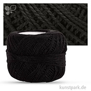 Baumwollgarn 125 m - 20 g Einzelfarbe | Schwarz