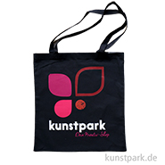 Baumwolltasche, Schwarz, Bedruckt, Design, kunstpark 