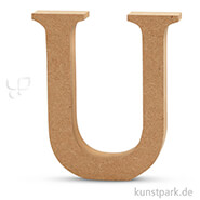 Großbuchstaben aus Holz, 13 cm 2 cm | U