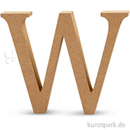 Großbuchstaben aus Holz, 13 cm 2 cm | W