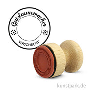 Butterer Stempel - Gutelaunemacher, rund 3 cm 