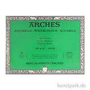 ARCHES Aquarellpapier fein, 20 Blatt, 300g 36 x 51 cm