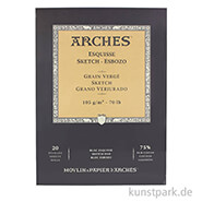 ARCHES SKETCHING, 20 Blatt, 105g 26 x 36 cm