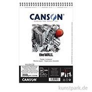 Canson The Wall Papier, Spiralblock, 30 Blatt, 200 g/m² DIN A3+