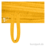Chenilledraht Pfeifenputzer, Länge 50 cm, Stärke 9 mm, 10 Stück Farbe | Gelb