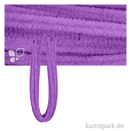 Chenilledraht Pfeifenputzer, Länge 50 cm, Stärke 9 mm, 10 Stück Farbe | Lila