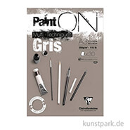Clairefontaine Paint'ON Papier - Gris, 250 g, 20 Blatt DIN A3