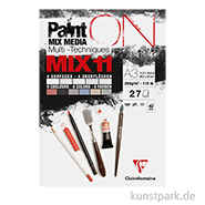 Clairefontaine Paint'ON Papier, Mixed Media, MIX 11, 250g, 27 Blatt 