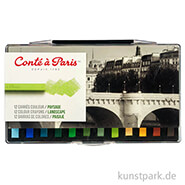 Conte Carres-Kreiden - 12er LANDSCHAFT Sortiment 