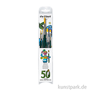 da Vinci NOVA Pinsel Jubiläumsset, 5 Synthetikpinsel, Universal 