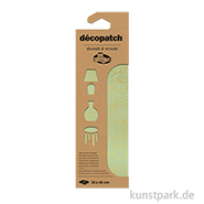 DECOPATCH Papier 870 Muster Gold-Grün, 3 Stück 
