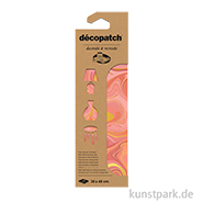 DECOPATCH Papier 941 Marmor Gold-Rot, 3 Stück 