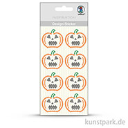 Design-Sticker Kürbis, 8 Stück 