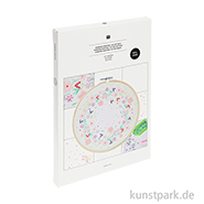 Diamond Painting Set, Blumenkranz, Durchmesser 20 cm, 14-teilig 