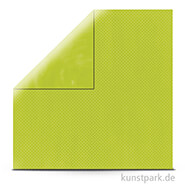 Double Dot - Scrapbookingpapier, 190 g 30,5 x 30,5 cm | Maigrün