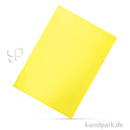 E-Wellpappe, doppelseitig gefärbt 50 x 70 cm | Leuchtgelb