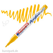 edding 5300 Acrylmarker Fein, 1-2 mm Stift | Verkehrsgelb