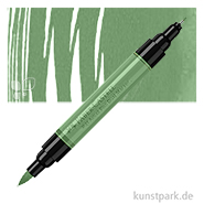 Faber-Castell PITT Artist Pen Dual Marker Einzelstift | 167 Permanentgrün Oliv