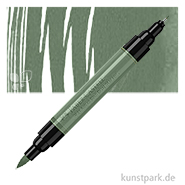 Faber-Castell PITT Artist Pen Dual Marker Einzelstift | 174 Chromoxydgrün Stumpf