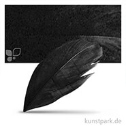 Federn geschnitten, Schmuck 5-6 cm, 36 Stück Farbe | Schwarz