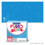 FIMO Kids Knete 42 g Einzelfarbe | Blau glitter