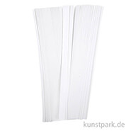 Flechtstreifen für Fröbelsterne - Weiß 15 mm - 500 Stück