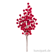 Flocken-Beerenzweig Rot, 31 cm 