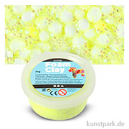 Foam Clay Glitter - Modelliermasse mit kleinen Perlen, 35 g Einzelfarbe | Gelb-Glitter