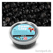 Foam Clay - Modelliermasse mit kleinen Perlen, 35 g Einzelfarbe | Schwarz