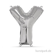Folienballon Buchstabe - Silber, 40 cm einzel | Y
