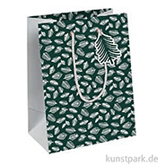 Geschenktasche Winter mit Geschenkanhänger, 21,5 x 10,2 x 25,3 cm 