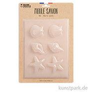 Gießform - Maritim, 6 Motive, je 60 x 60 mm 