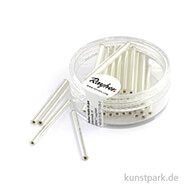 Glasstifte mit Silbereinzug, 12g Silber - 30 mm