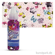 Glitterglue Confetti Klebstoff 53 ml Einzelfarbe | Butterfly multicolor