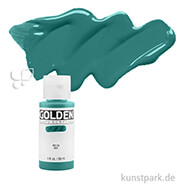 GOLDEN Fluid Acrylics, Flüssige Acrylfarben 30 ml | 2390 Turquoise (Phthalo)