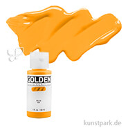 GOLDEN Fluid Acrylics, Flüssige Acrylfarben 30 ml | 2436 Hist. Indian Yellow Hue