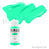 GOLDEN Fluid Acrylics, Flüssige Acrylfarben 30 ml | 2493 Fluorescent Green