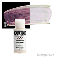 GOLDEN Fluid Acrylics, Flüssige Acrylfarben 30 ml | 2469 Interference Red