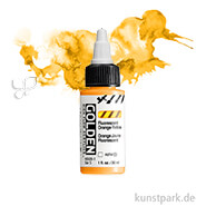GOLDEN High Flow Acrylfarben 30 ml Einzelfarbe | 8506 Fluorescent Orange-Yellow