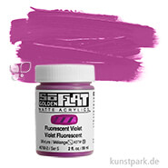 GOLDEN SoFlat - Matte Acrylfarbe 59 ml | Fluorescent Violet