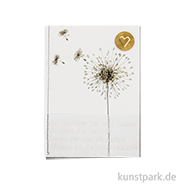 Good old friends - Aquarell Trauerkarte, Herz 