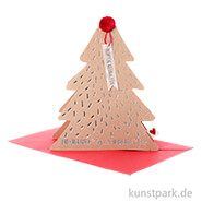 Good old friends - Bäumchen Karte, Schöne Weihnachten 