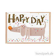 Good old friends - Dackelkarte, Happy Birthday 