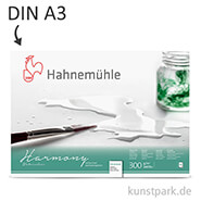 Hahnemühle HARMONY Aquarell Papier, 12 Blatt, 300g - satiniert DIN A3