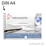 Hahnemühle HARMONY Aquarell Papier Spiralblock, 12 Blatt, 300g - rau DIN A4
