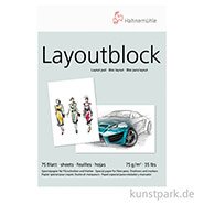 Hahnemühle Layout Papier, 75g, 75 Blatt DIN A2