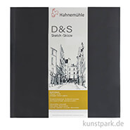 Hahnemühle Skizzenbuch D&S, 140g, schwarz 25 x 25 cm (80 Blatt)